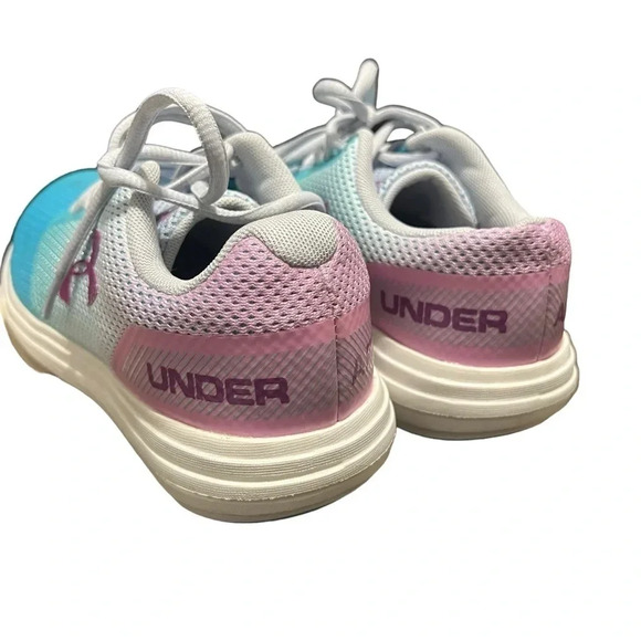 Under Armour Surge Prism Running Shoes – Aqua/Pink (Women’s 5.5Y/7W) - Picture 4 of 7